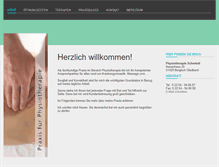 Tablet Screenshot of physiotherapie-schmiedt.de